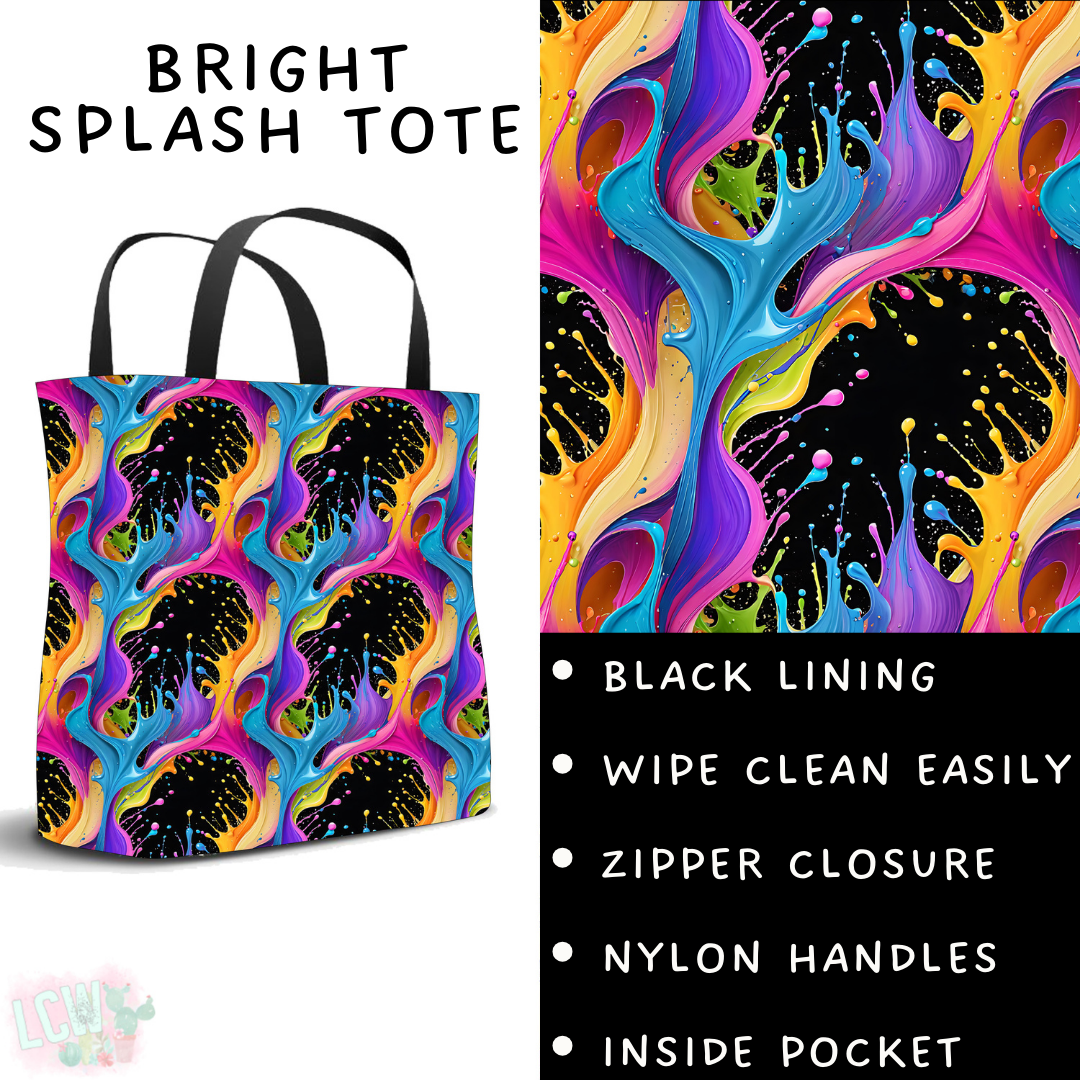 Batch #462 - Fun Run 17 - Closes 12/10 - ETA late Jan - Bright Splash Tote