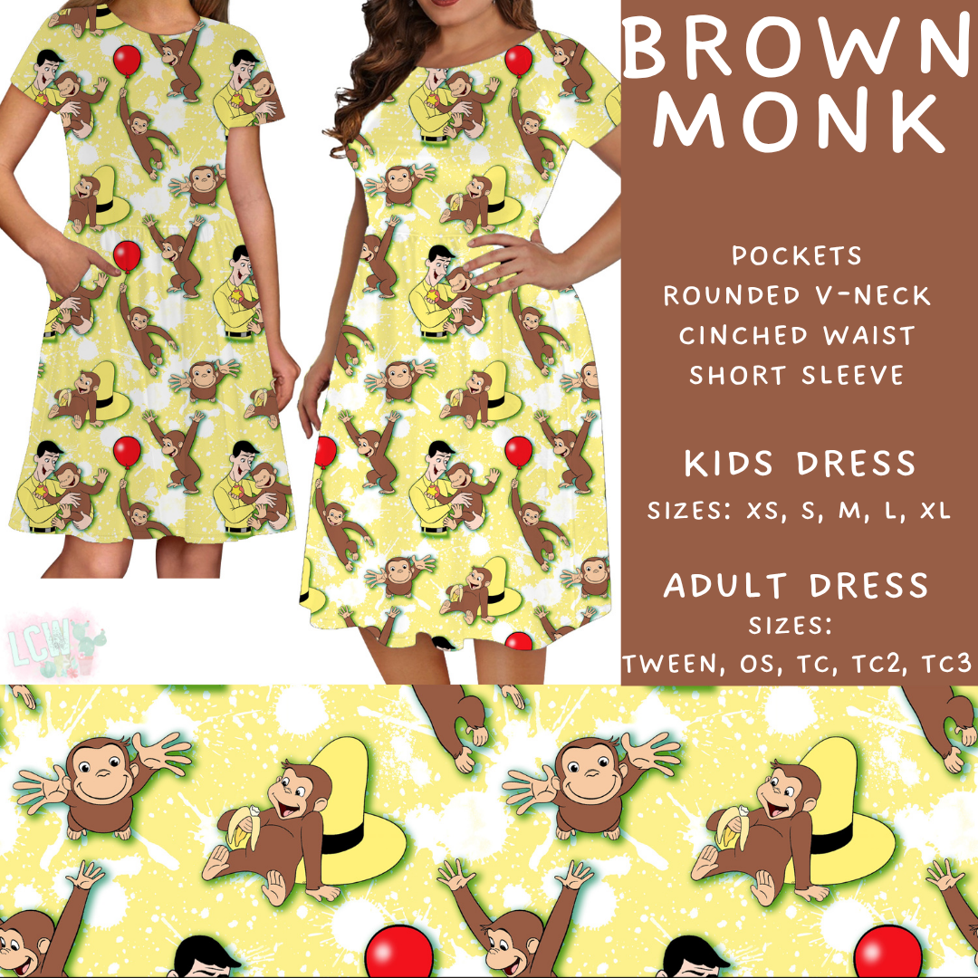 Batch #456 - Storybook Collection 4 - Closes 11/28 - ETA late Jan - Brown Monk Womens & Girls Dresses