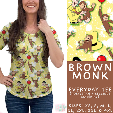 Batch #456 - Storybook Collection 4 - Closes 11/28 - ETA late Jan - Brown Monk Everyday Tee