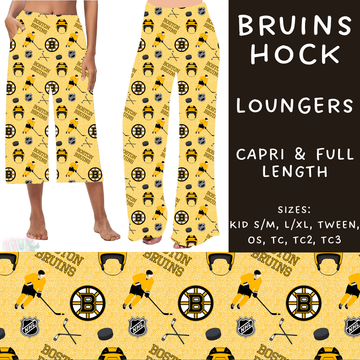 Batch #243 - Hockey - Closes 11/25 - ETA mid Jan - Bruins Hock Capri and Full Length Loungers