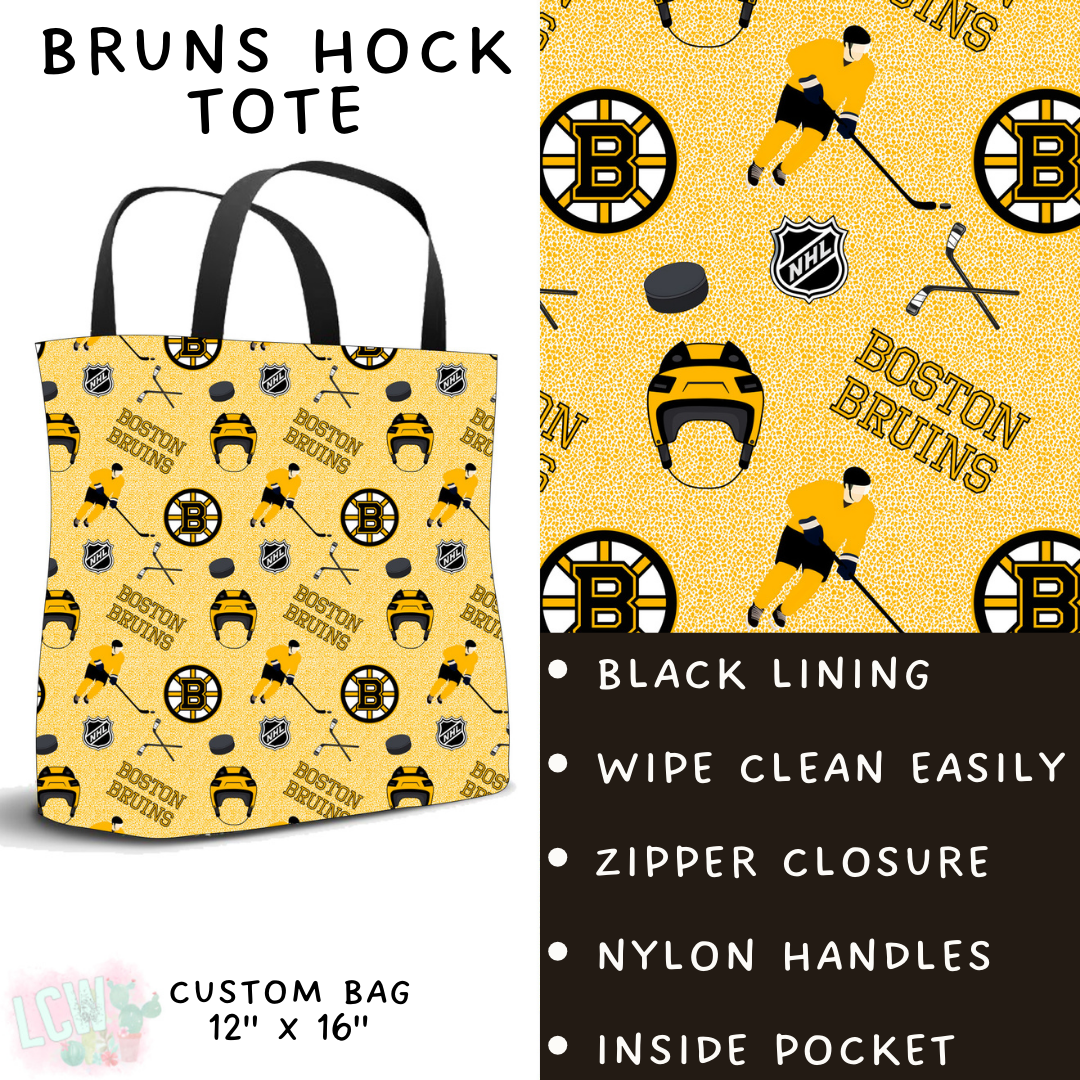 Batch #243 - Hockey - Closes 11/25 - ETA mid Jan - Bruins Hock Tote