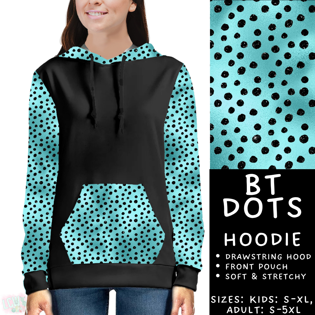 Batch #458 - Black & Teal Collection - Closes 12/3 - ETA late Jan - BT Dots Hoodie