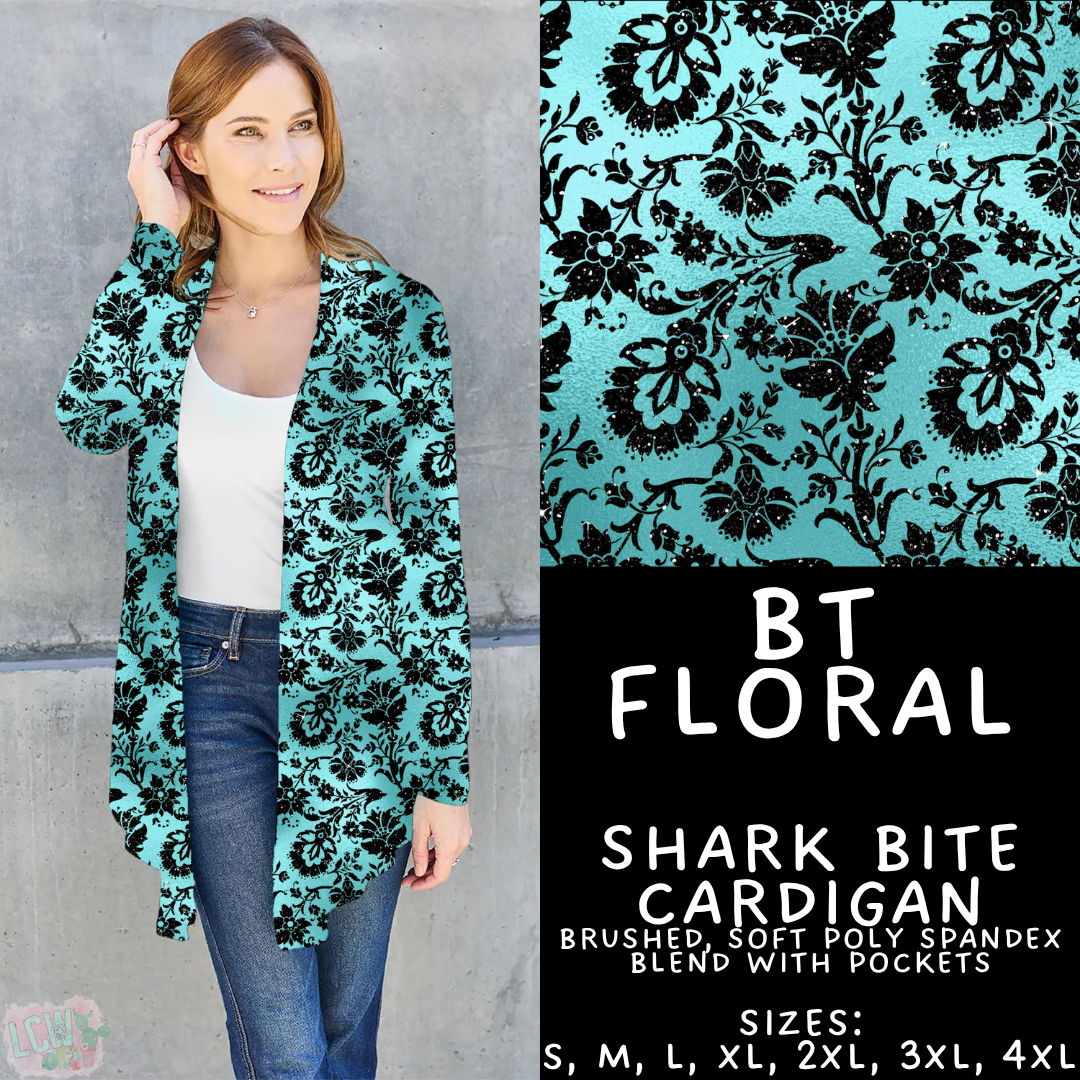 Batch #458 - Black & Teal Collection - Closes 12/3 - ETA late Jan - BT Floral Cardigan