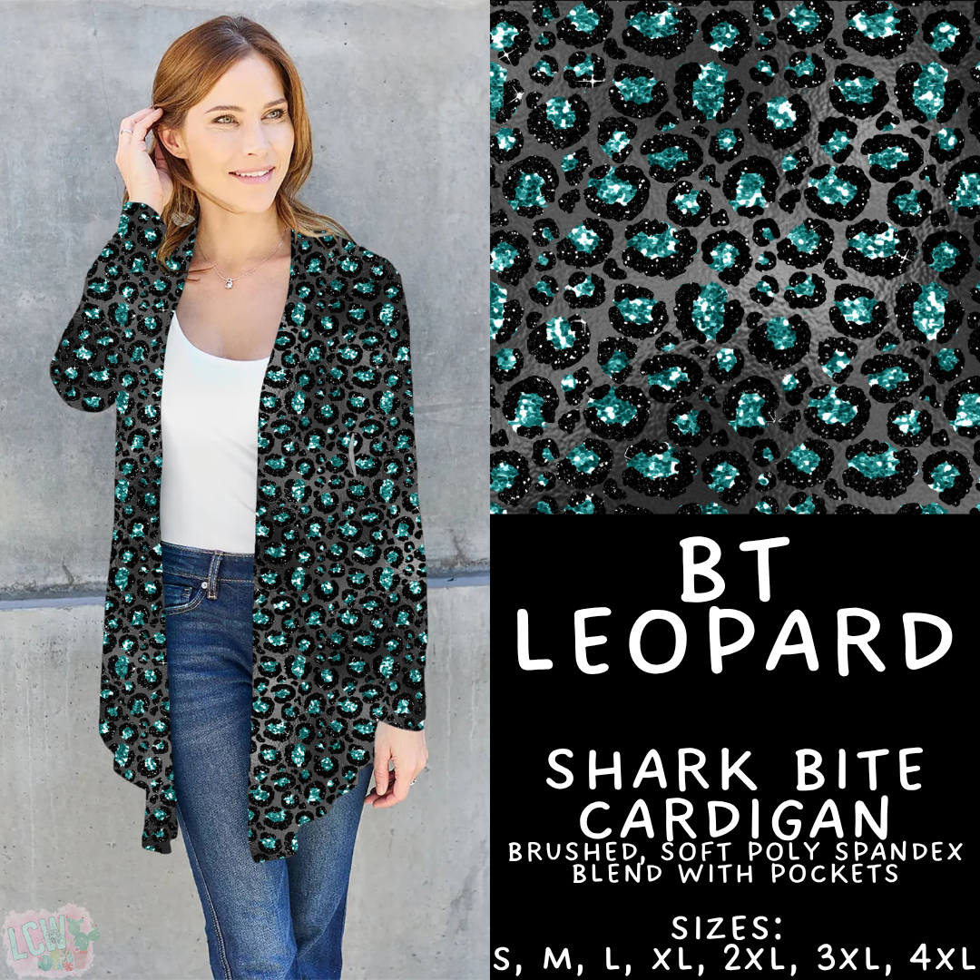 Batch #458 - Black & Teal Collection - Closes 12/3 - ETA late Jan - BT Leopard Cardigan