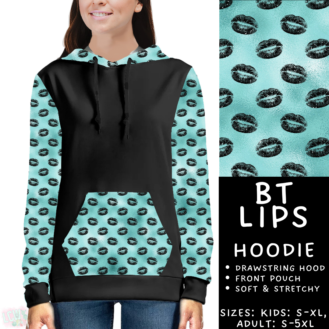 Batch #458 - Black & Teal Collection - Closes 12/3 - ETA late Jan - BT Lips Hoodie