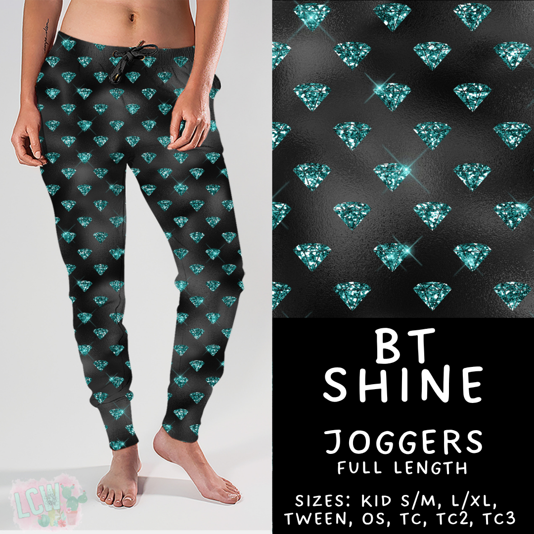 Batch #458 - Black & Teal Collection - Closes 12/3 - ETA late Jan - BT Shine Joggers