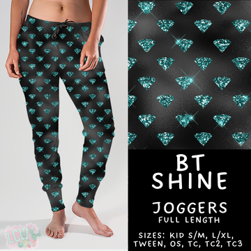 Batch #458 - Black & Teal Collection - Closes 12/3 - ETA late Jan - BT Shine Joggers