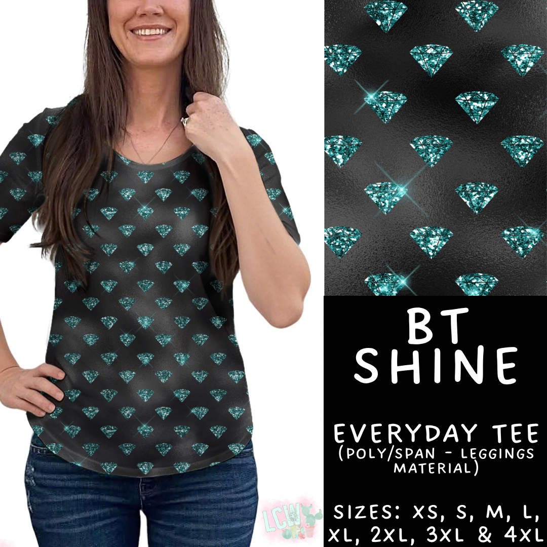 Batch #458 - Black & Teal Collection - Closes 12/3 - ETA late Jan - BT Shine Everyday Tee