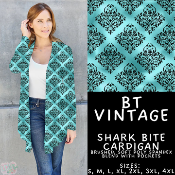 Batch #458 - Black & Teal Collection - Closes 12/3 - ETA late Jan - BT Vintage Cardigan