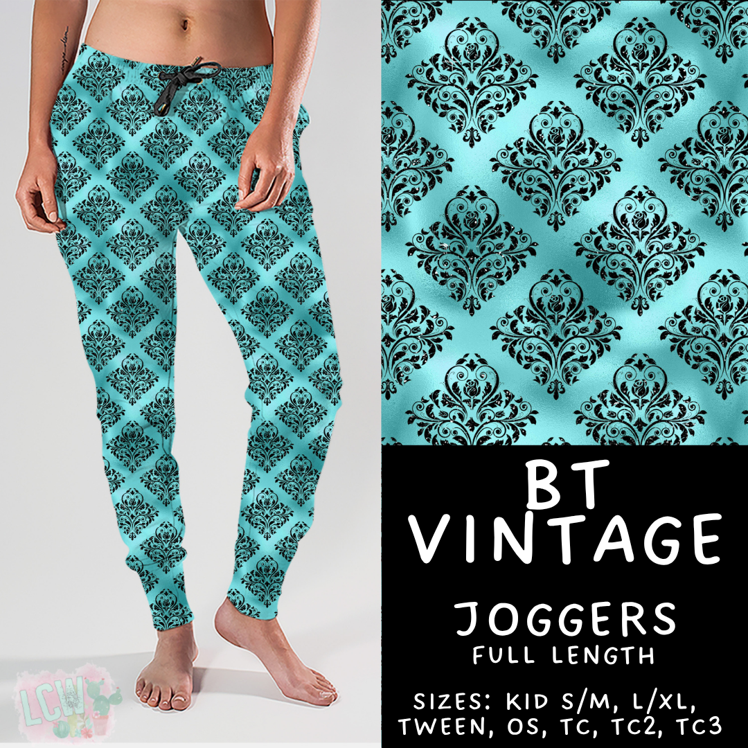 Batch #458 - Black & Teal Collection - Closes 12/3 - ETA late Jan - BT Vintage Joggers