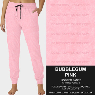 B216- Preorder Bubblegum Pink Joggers (Closes 3/09. ETA: late May)