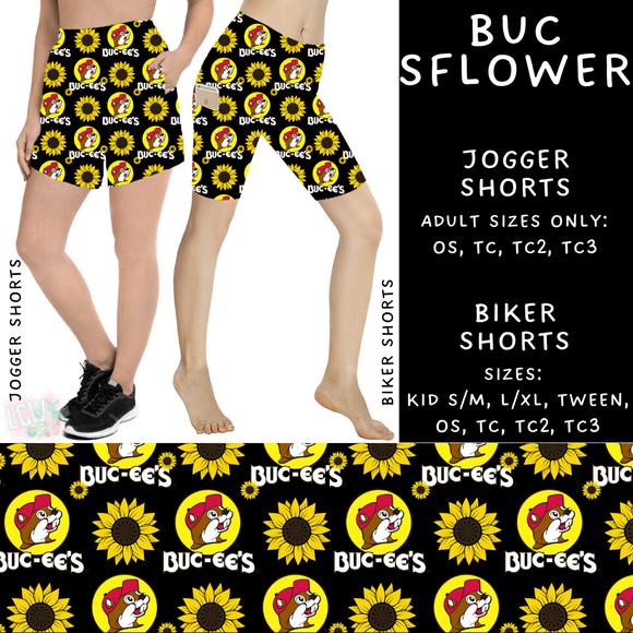 Ready to Ship - Buc SFlower Biker Shorts - OS & TC2