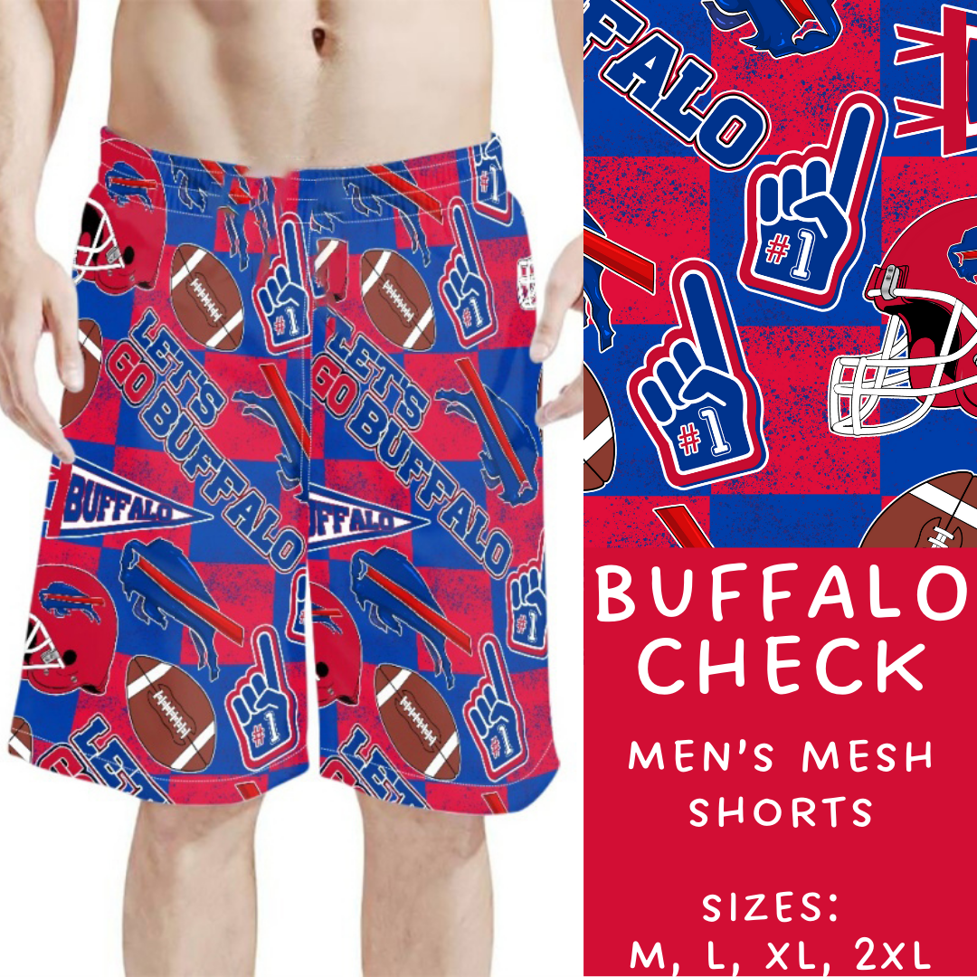 Batch #211 - Men's Shorts - Closes 10/7 - ETA mid/late Nov - Buffalo Check Men's Shorts