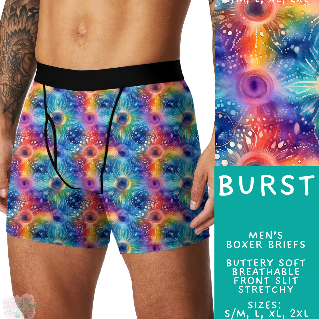 Batch #473 - Comfortable Underwear 5 - Closes 1/9 - ETA early March - Burst Men's Boxer Briefs