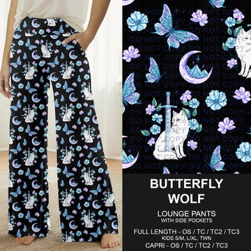 B292 - Preorder Butterfly Wolf Lounge Pants (Closes 5/24. ETA: late July)