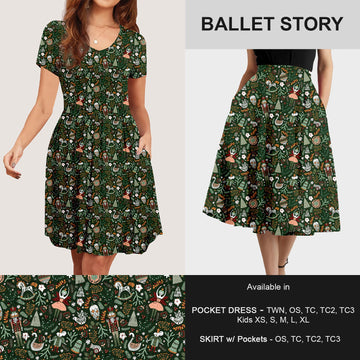 B183 - Preorder Ballet Story Dress/Skirt with Pockets (Closes 10/02. ETA: early Dec)