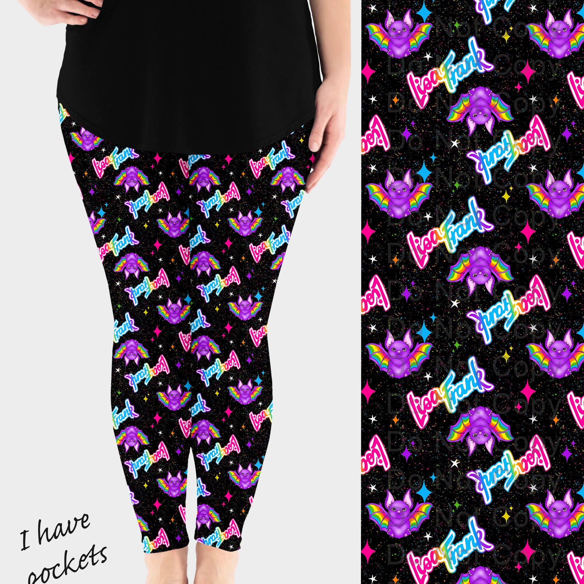 RTS - Batty Vibes Leggings w/ Pockets