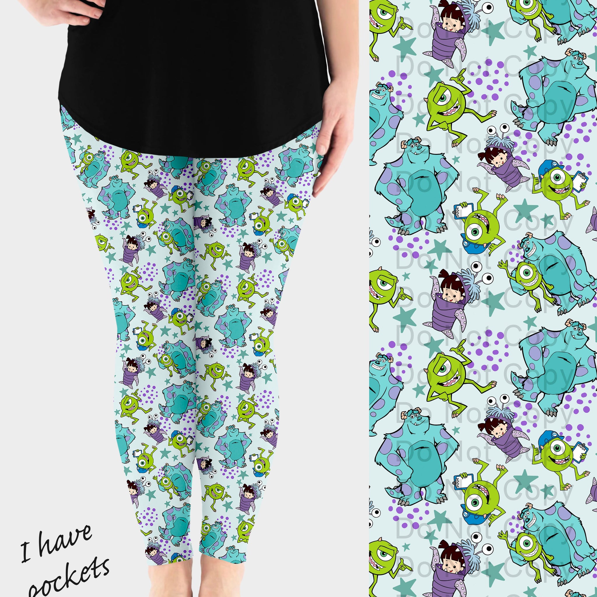 RTS - Bedtime Monsters Leggings w/ Pockets