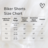 Black Denim Biker Shorts w/ Back Pockets