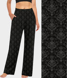 RTS - Black Damask Lounge Pants