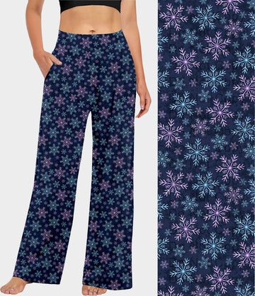 RTS - Blue and Purple Snowflake Lounge Pants