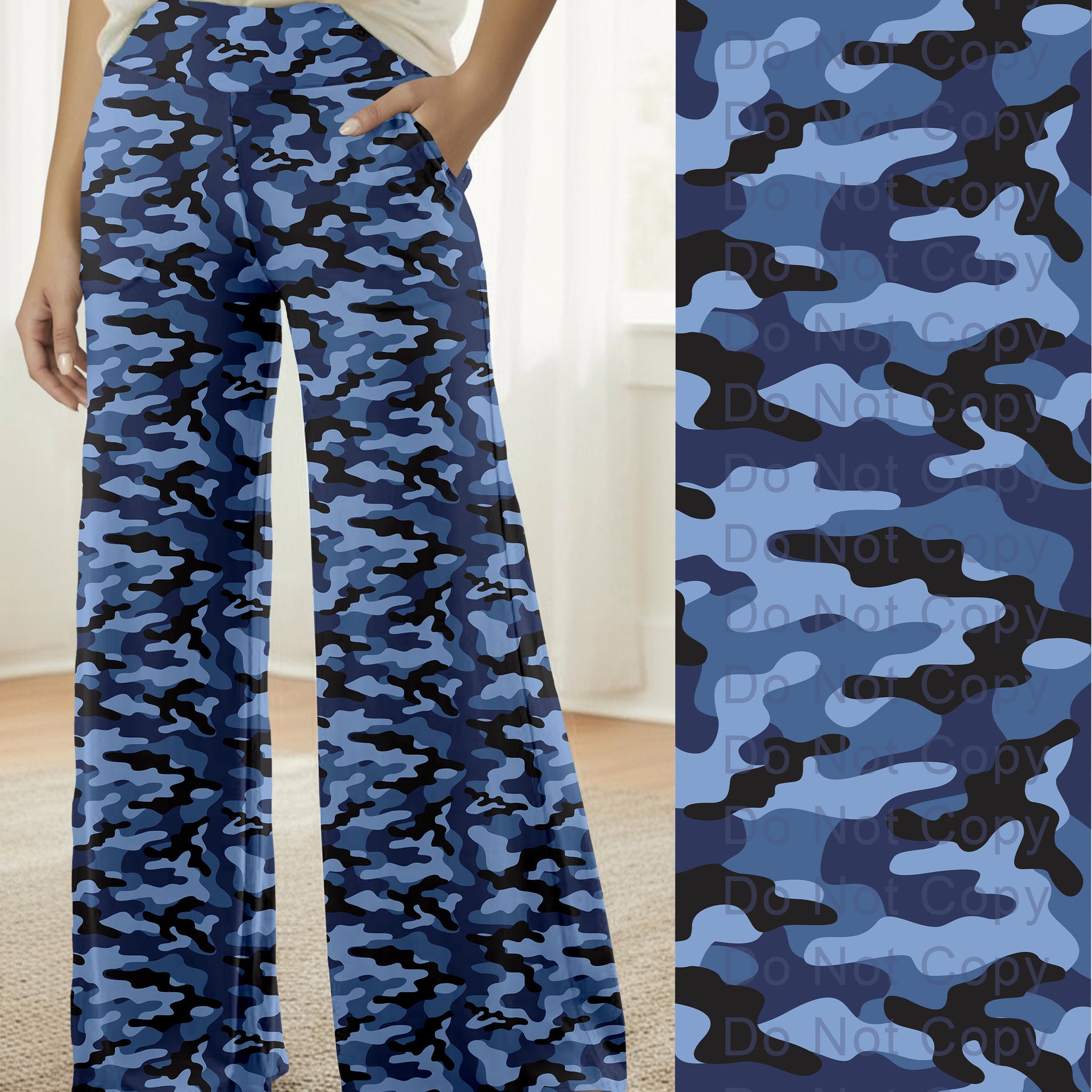RTS - Blue Camo Lounge Pants