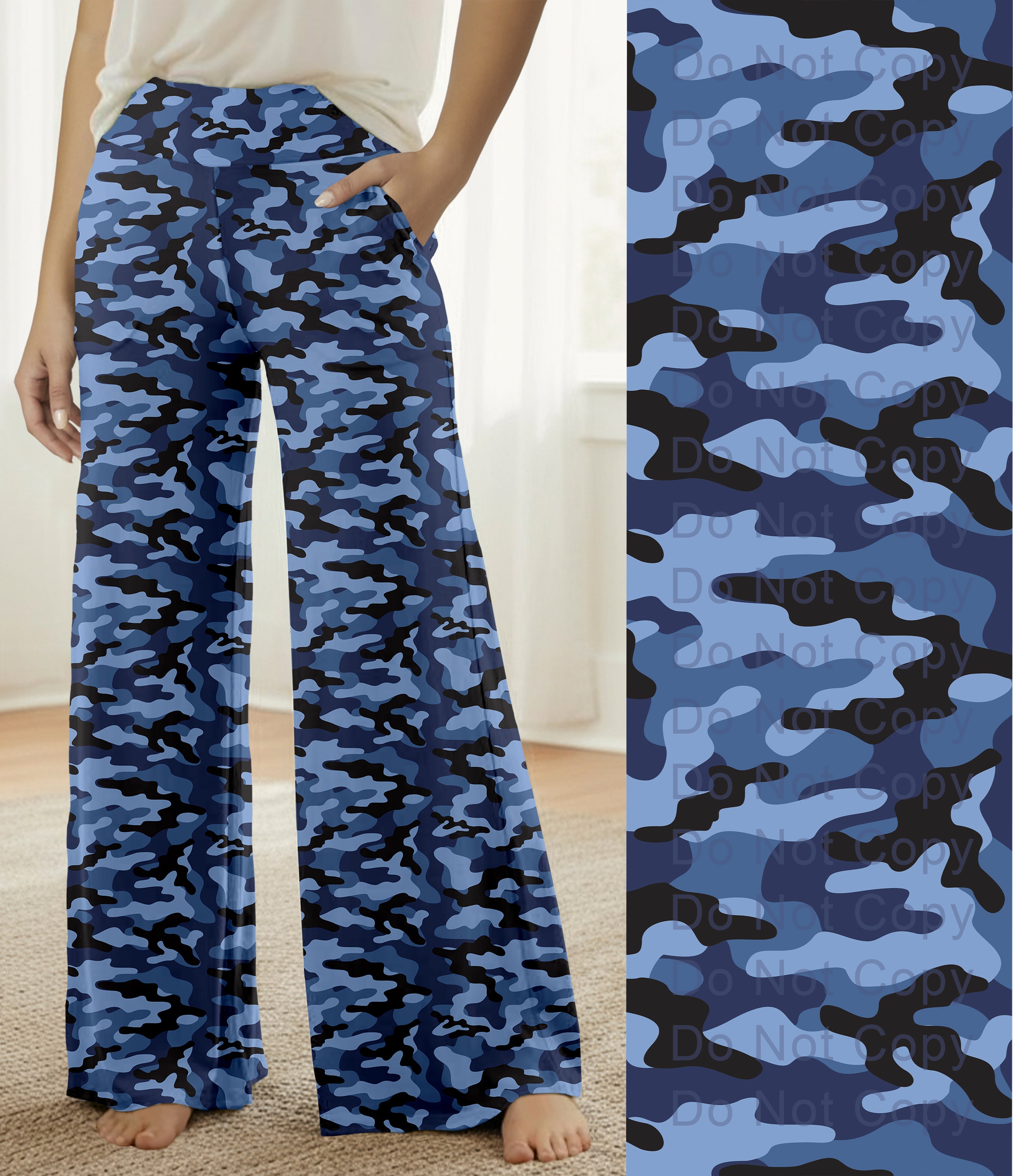 RTS - Blue Camo Lounge Pants