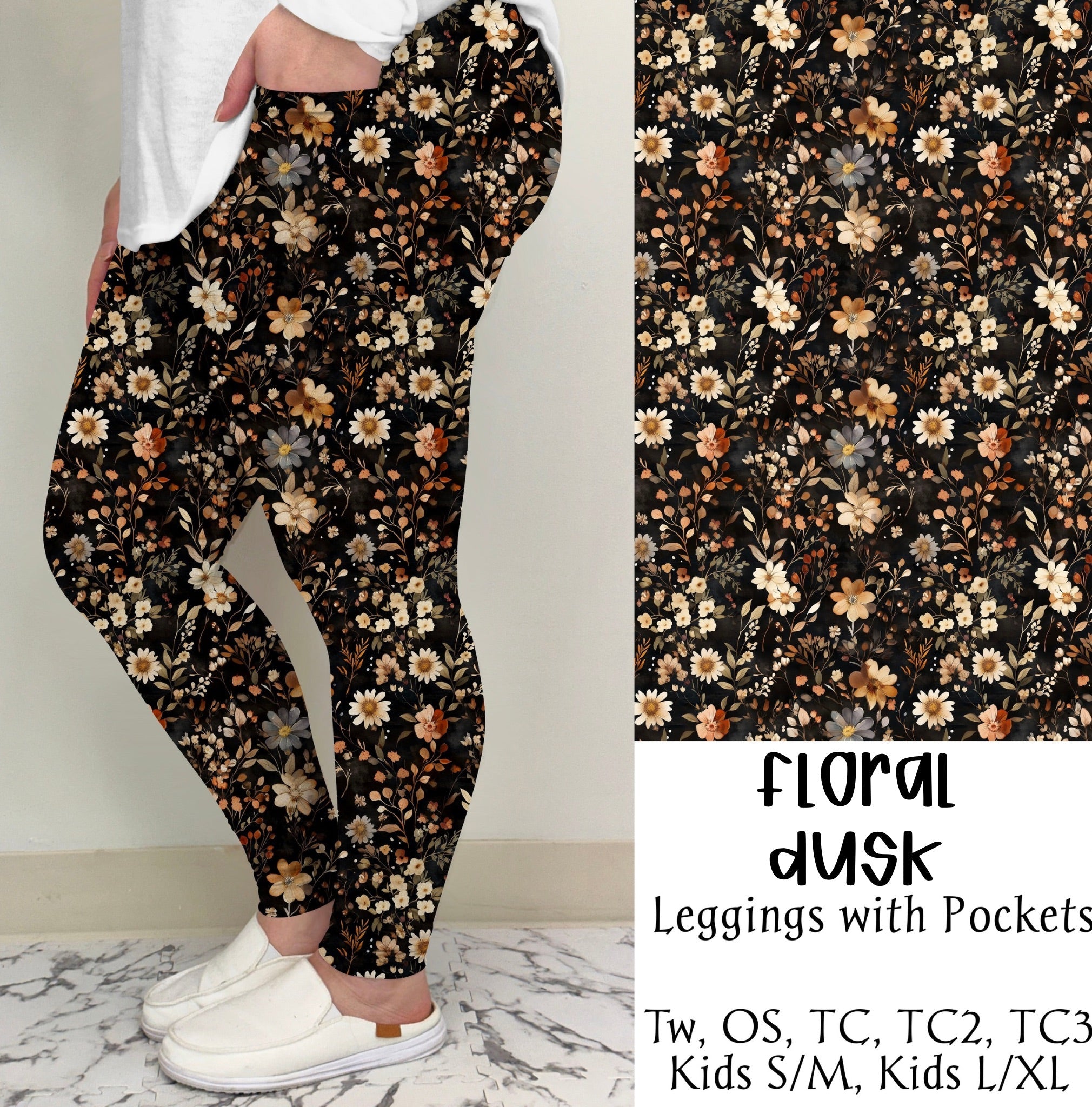 Floral Dusk Leggings/Joggers | Run ends 6/30 | ETA 42 Days