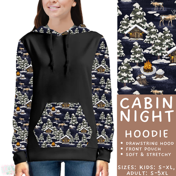 Batch #433 - Winter Cabin - Closes 10/20 - ETA early Dec - Cabin Night Hoodie