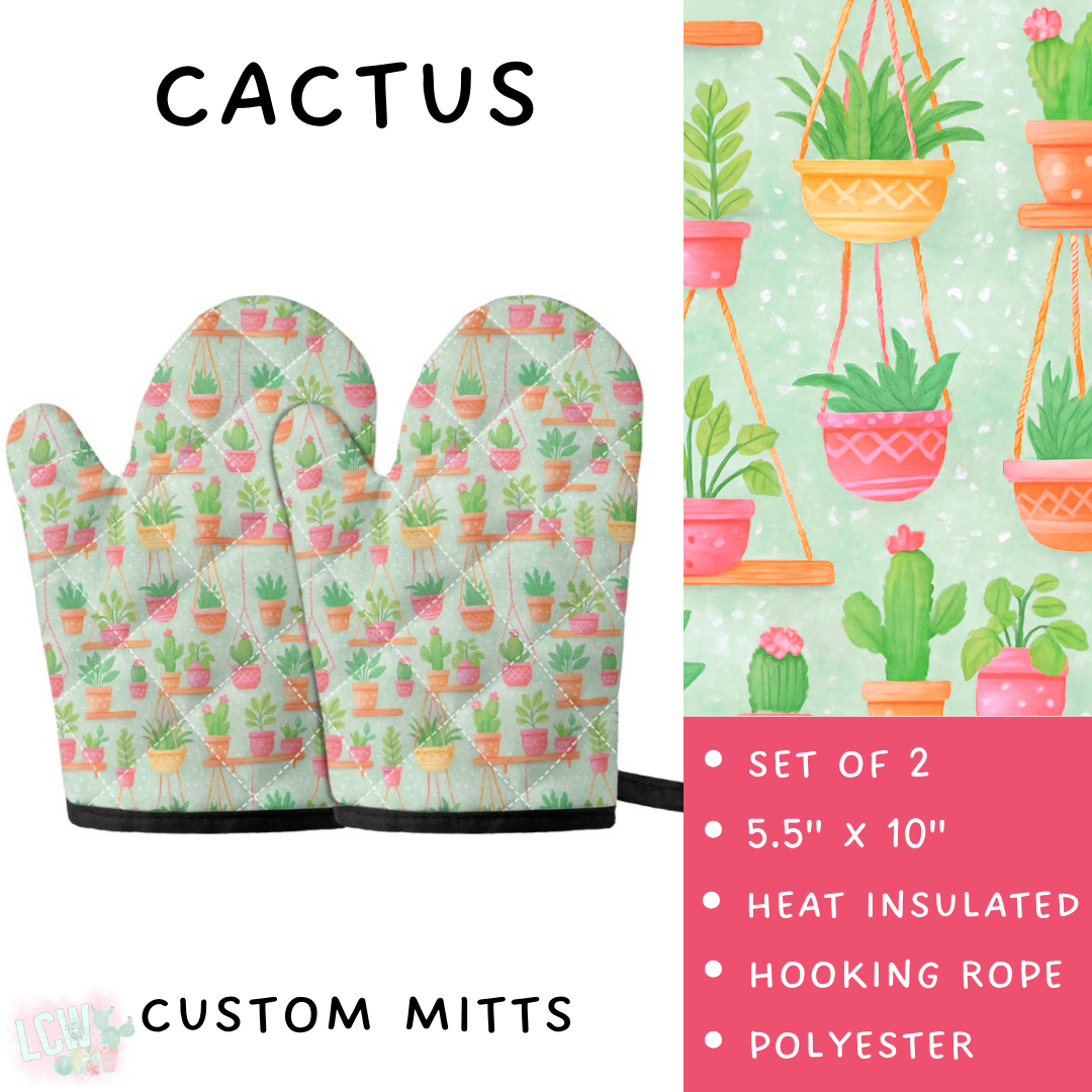 Batch #476 - Bake Off - Closes 1/16 - ETA early/mid March - Cactus Oven Mitts