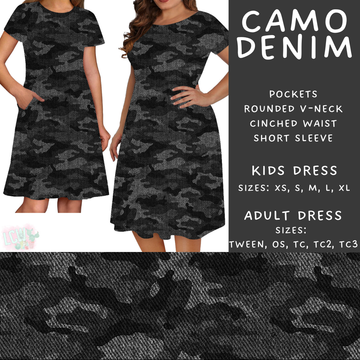 Batch #471 - November Request Run - Closes 1/2 - ETA late Feb - Camo Denim Adult & Kids Dresses