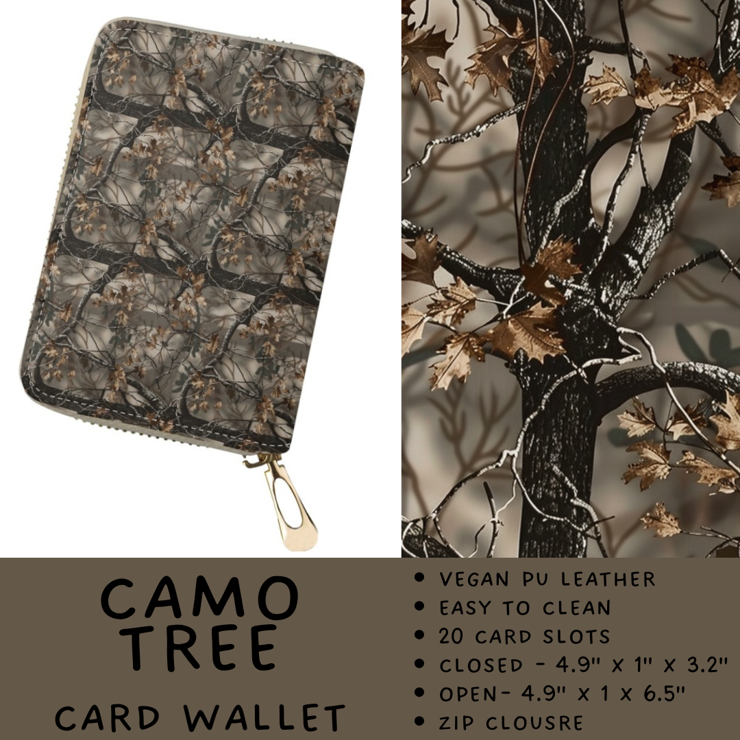 Batch #460 - Zip It Collection - Closes 12/5 - ETA late Jan - Camo Tree Card Wallet