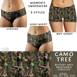Ready to Ship - Camo Tree Women's Underwear - High Waist - TC3