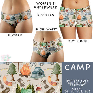 Batch #473 - Comfortable Underwear 5 - Closes 1/9 - ETA early March - Camp Women's Underwear
