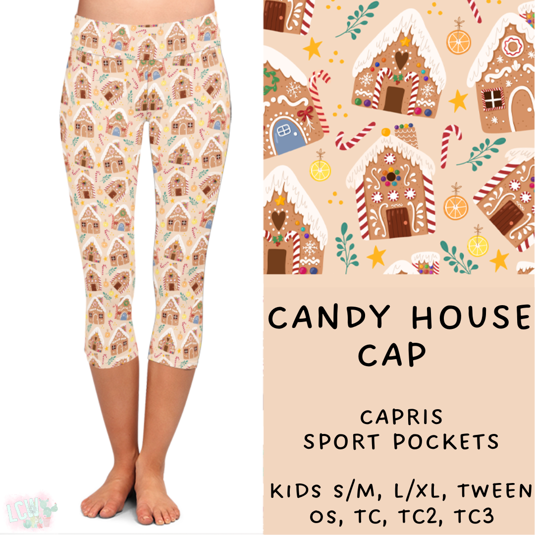 Batch #222 - Comfy Christmas - Closes 10/23 - ETA early Dec- Candy House Full and Capri Length Leggings