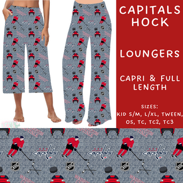 Batch #243 - Hockey - Closes 11/25 - ETA mid Jan - Capitals Hock Capri and Full Length Loungers