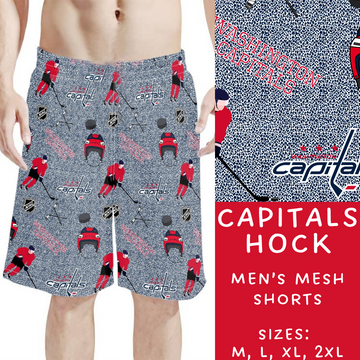 Batch #243 - Hockey - Closes 11/25 - ETA mid Jan - Capitals Hock Men's Shorts