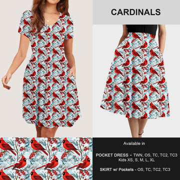 B183 - Preorder Cardinals Dress/Skirt with Pockets (Closes 10/02. ETA: early Dec)