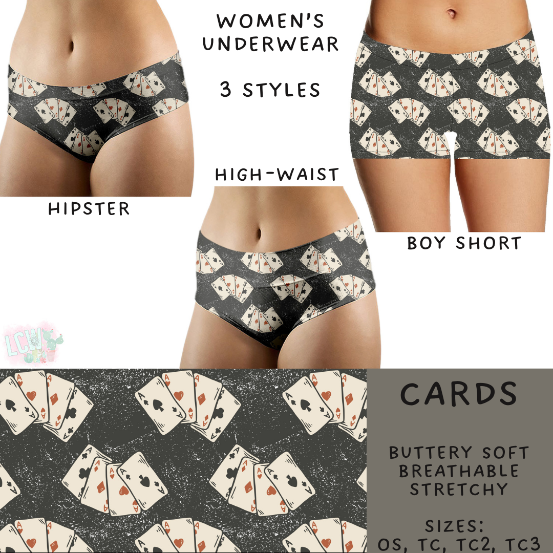 Batch #244 - Comfortable Underwear 2 - Closes 11/27 - ETA mid/late Jan - Cards Women's Underwear