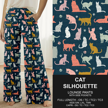 B271 - Preorder Cat Silhouette Lounge Pants (Closes 1/25. ETA: early April)