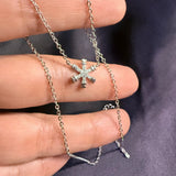 925 Sterling Silver CZ Necklaces – Star Moon, Snowflake, Heart, Infinity Bar