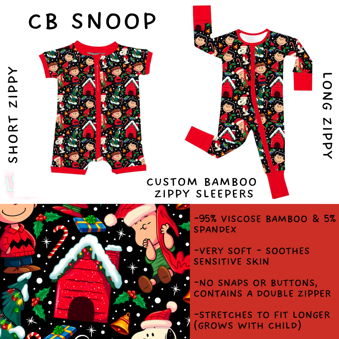 Batch #438 - Little Dreamers Christmas 2 - Closes 10/29 - ETA early Dec - CB Snoop Short and Long Zippy Sleeper