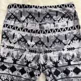 Hunting Theme Fair Isle Gray Camo Print Leggings