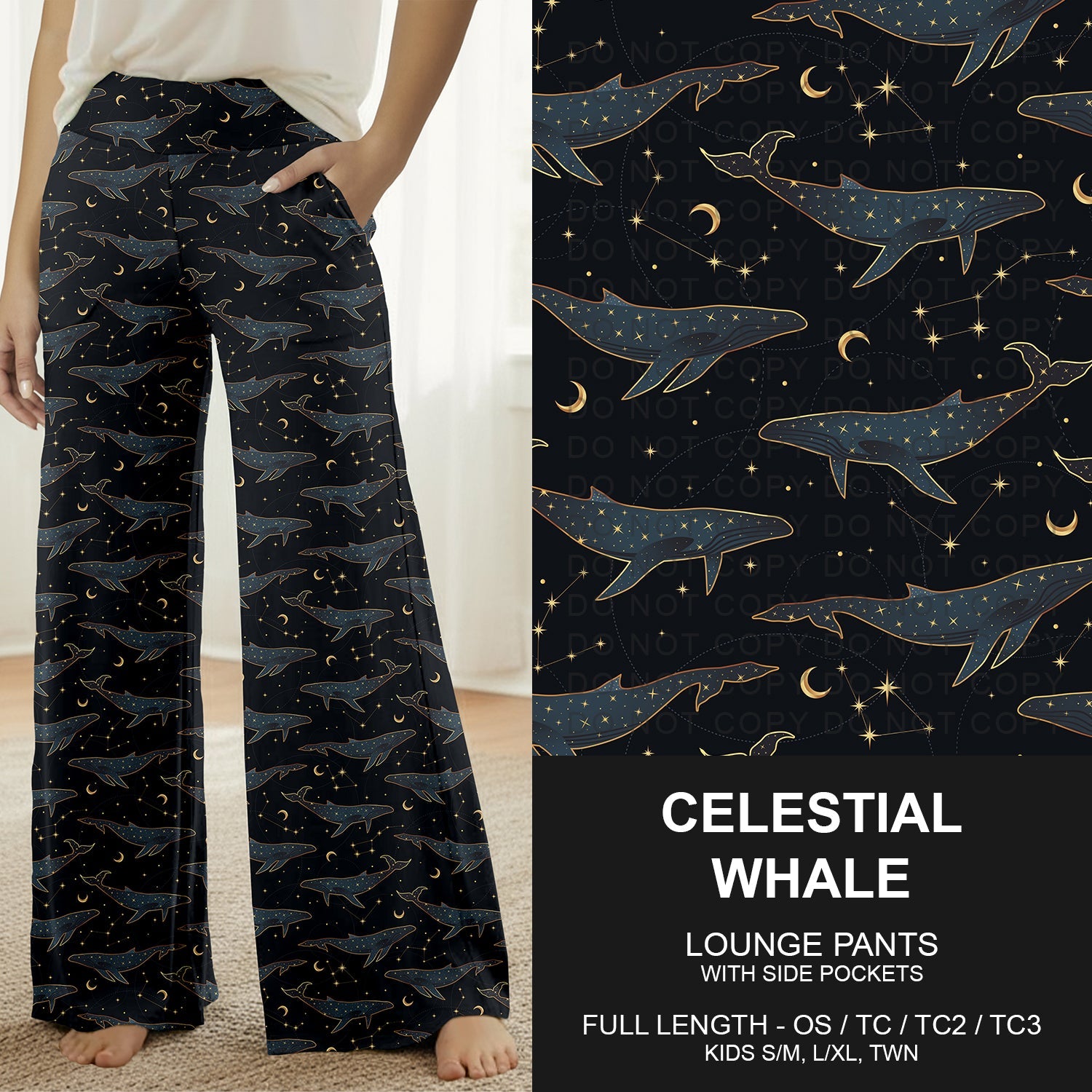 B264 - Preorder Celestial Whale Lounge Pants (Closes 12/07. ETA early Feb.)