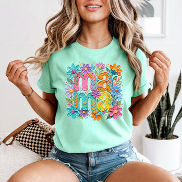 Painted Floral Mama Tshirt