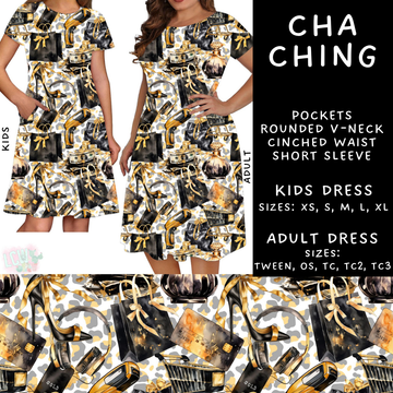 Batch #223 - Black Friday - Closes 10/18 - ETA mid Nov - Cha Ching Dress Adult & Kids Dresses