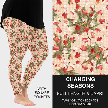 B308 - Preorder Changing Seasons Leggings w/ Pockets (Closes 8/16. ETA: late Oct.)
