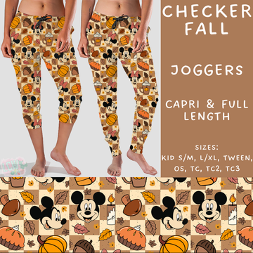 Batch #210 - Magical Fall - Closes 10/4 - ETA mid Nov - Checker Fall Full and Capri Length Joggers