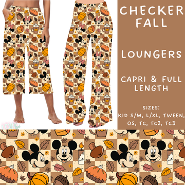 Batch #210 - Magical Fall - Closes 10/4 - ETA mid Nov - Checker Fall Capri and Full Length Loungers