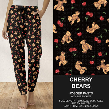 B309 - Preorder Cherry Bears Joggers (Closes 8/23. ETA: late Oct.)